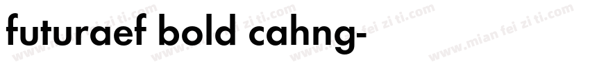 futuraef bold cahng字体转换